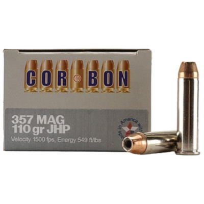CorBon Ammo Self Defense 357 Magnum JHP 110 Grain