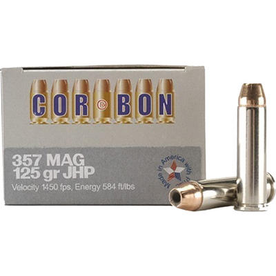 CorBon Ammo Self Defense 357 Magnum JHP 125 Grain