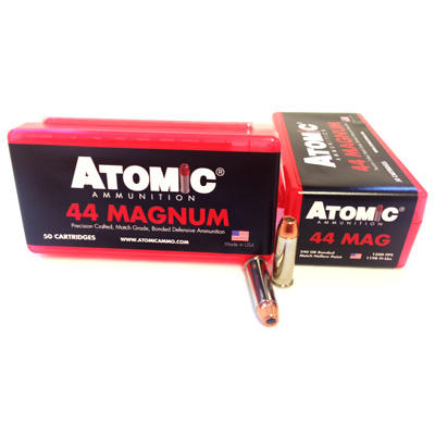 Atomic Ammo Match 44 Magnum 240 Grain Bonded Match