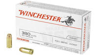 Winchester USA 380 Auto 95 Grain FMJ 50 Rounds [Q4