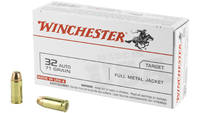 Winchester Ammo USA 32 ACP FMJ 71 Grain 50 Rounds