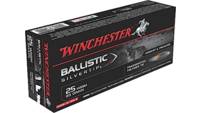 Winchester Ammo 25 WSSM 85 Grain BST Ballistic Sil