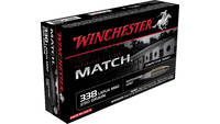 Winchester Ammo Match BTHP 338 Lapua Magnum 250 Gr