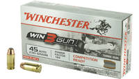 Winchester Ammo Win3Gun 45 ACP 230 Grain 50 Rounds