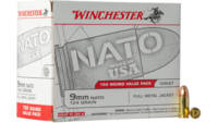 Winchester Ammo 9mm NATO 124 Grain FMJ 150 Rounds