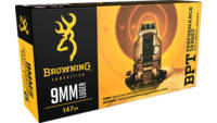 Browning Ammo BPT 9mm 147 Grain FMJ 50 Rounds [B19