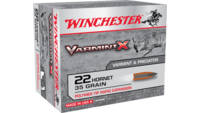 Winchester Ammo Varmint-X 22 Hornet 35 Grain 20 Ro