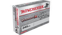 Winchester Ammo Varmint-X 243 Win 50 Grain Lead-Fr