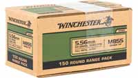 Winchester Ammo USA 223 Rem 62 Grain FMJ 150 Round
