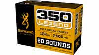 Browning Ammo 350 Legend 124 Grain FMJ 60 Rounds [