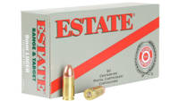 Estate Ammo Range 9mm FMJ 115 Grain 50 Rounds [ESH
