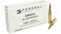 Federal Ammo 7.62x51 149 Grain FMJ M80 20 Rounds [