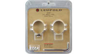 Leupold rings standard 1" low silver [49899]