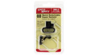 Uncle Mikes 1in Black Quick Detach Swivels [1561-2