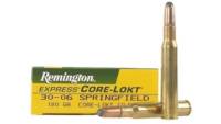 Remington Ammo Core-Lokt 30-06 Springfield SP 180