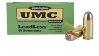 Remington UMC Leadless 45 ACP 230 Grain FNEB 50 Ro