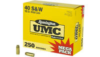 Remington UMC 40 S&W 165 Grain Full Metal Jack
