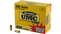 Remington Ammo UMC 380 ACP Metal Case 95 Grain 250