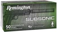 Remington Ammo Subsonic 45 ACP 230 Grain Flat Nose