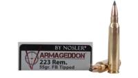Nosler Ammo Varmageddon 223 Remington Flat Base Ti