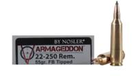 Nosler Ammo Varmageddon 222 Remington Flat Base Ti