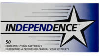 Independence Ammo 40 S&W 165 Grain FMJ 50 Roun