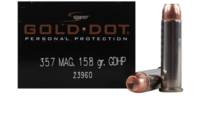Speer Ammo Gold Dot 357 Magnum Gold Dot HP 158 Gra