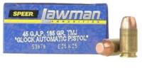 Speer Ammo Lawman 45 GAP TMJ 185 Grain 50 Rounds [