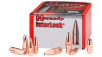 Hornady 338 Cal Bullets 250gr InterLock RN 100/bx