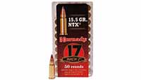 Hornady Ammo .17 mach2 15.5gr. ntx 50 Rounds [8317