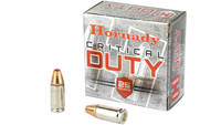 Hornady Ammo Critical Duty 9mm+P 124 Grain FlexLoc