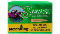Sierra 6mm 110Gr Matchking 100/Bx [1575]