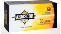 Armscor Ammo 30 Carbine M1 110 Grain FMJ 50 Rounds