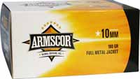 Armscor Ammo 10mm 180 Grain FMJ 100 Rounds [50440]