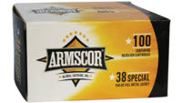 Armscor Ammo 38 Special 158 Grain FMJ 100 Rounds [