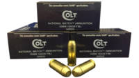 Colt Ammo Match 10mm 180 Grain FMJ 50 Rounds [10M1