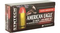 Federal Ammo American Eagle 45 ACP 230 Grain Total