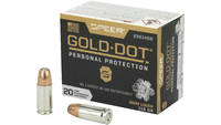 Speer Gold Dot Ammo 9mm 115 Grain HP 20 Rounds [23