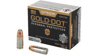 Speer Ammo gold dot 9mm luger +p 124 Grain gdhp 20