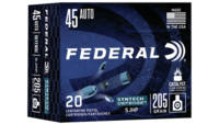 Federal Ammo Syntech Defense 45 ACP 205 Grain Segm