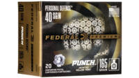 Federal Ammo Personal Defense Punch 40 S&W 165