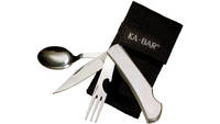 Ka-bar hobo fork/knife/spoon w/sheath [1300]