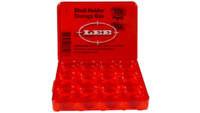 Lee shellholder storage box empty red plastic [901