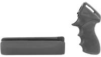 Hogue Remington 870 Tamer Grip/Forend Black Rubber