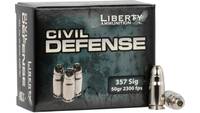 Liberty Ammo Civil Defense 357 Sig 357 Sig 50 Grai