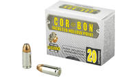 Corbon Ammo 9mm luger+p 115 Grain jhp 20 Rounds [S