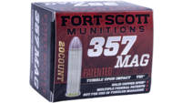 Fort Scott Ammo TUI 357 Magnum 125 Grain Solid Cop