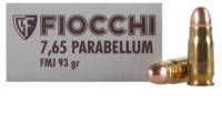 Fiocchi Ammo Specialty 30 Luger 93 Grain Metal Cas