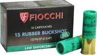 Fiocchi Shotshells Rubber 12 Gauge 2.75in 15 Pelle