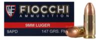 Fiocchi Ammo Shooting Dynamics 9mm 147 Grain FMJ 5